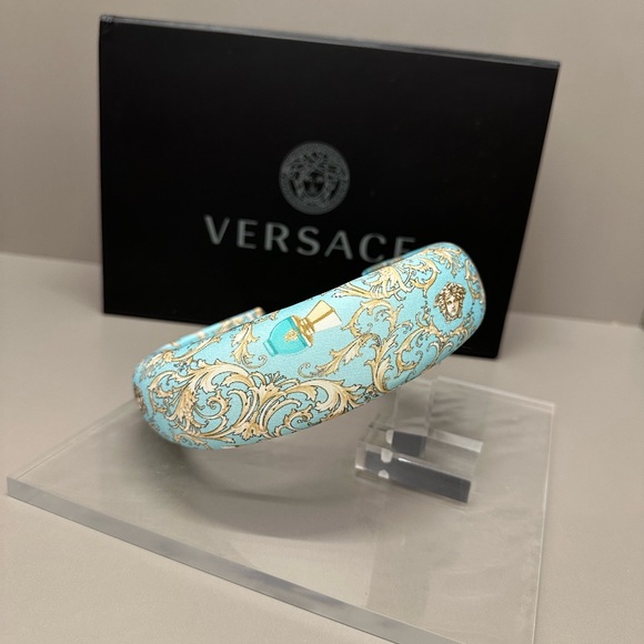 VERSACE DYLAN TURQUOISE HEADBAND NWT - Picture 8 of 10